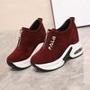 Women's Stylish Platform Sneakers - Comfortable Thick Sole Air Cushion Shoes