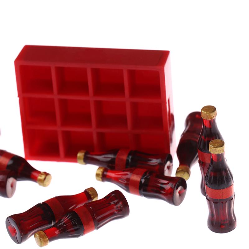 A Dozen Miniature Food Model Drink Dollhouse Miniature 1:12 Doll Accessories Toy