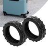 8Pcs Universal Silicone Luggage Wheel Cover Noise Reduction Protectors Anti Scratch Anti Roll Easy Installation