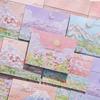 Runtowo 6pcs/set of Oil Painting Style Cards ,Thank You Folding Card ,Blessing Message Card ,Wedding Birthday Invitation Card