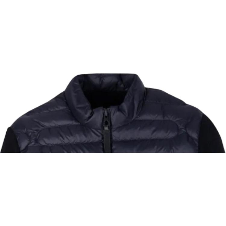 Moncler Gänsedaunen Strick Langarm Reißverschluss Jacke Unisex Jacken Schwarz 9B00028M1367999