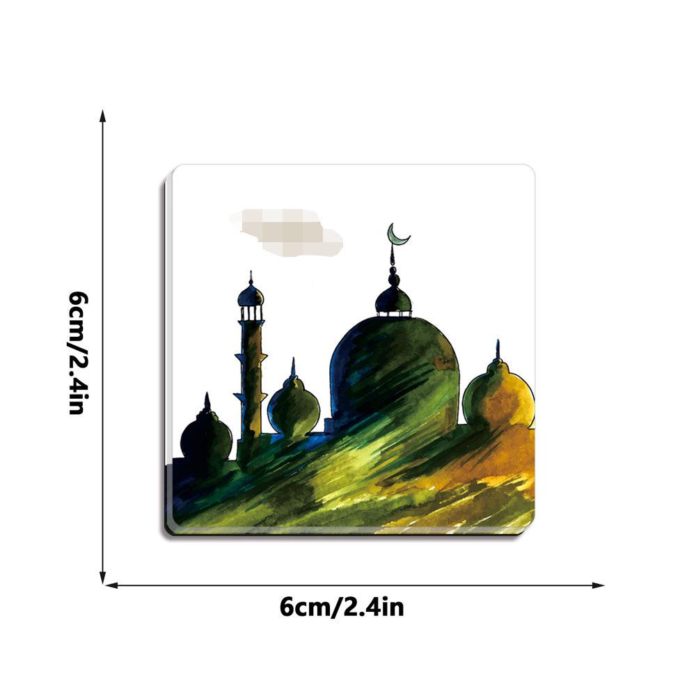 Middle Eastern Ethnic Style Acrylic Fridge Magnet Festival Home Decoration Sticker