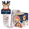 Claus Santa Gift Container Blue Paper Material Christmas Celebration Decor Event