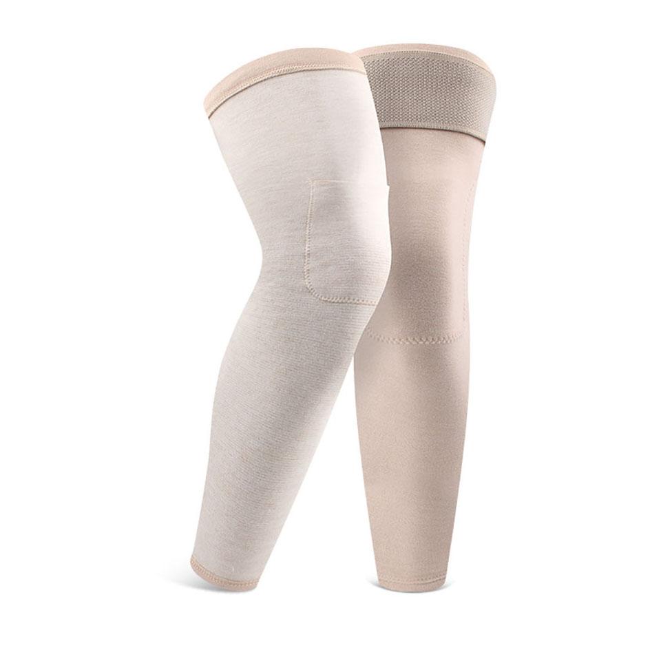 1 Pair Elbow Knee Pads Autumn Winter Derong Fever Pocket Lengthened Wool Silk Old Cold Leg Keep Warm Joint Cold-Proof Leg Run