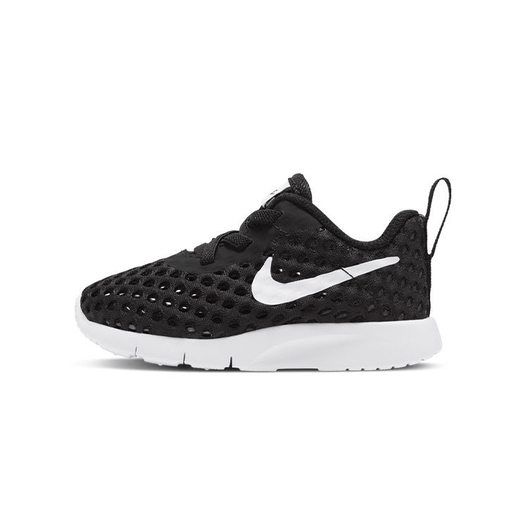 Nike Bte Woven Comfortable Non-Slip Shock Absorbing Wear-Resistant Breathable Low-Top Sports Casual Shoes Baby Sneakers Black White CW3180-011