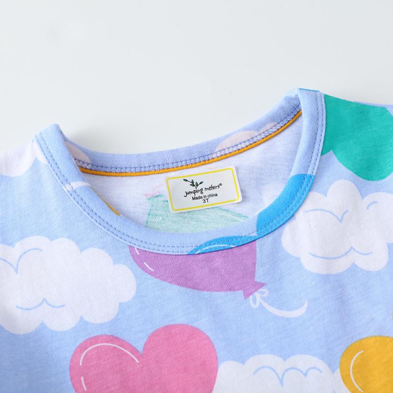 Summer Girls' Dress Colorful Heart Print Cute Princess Dress Style Children's Dress