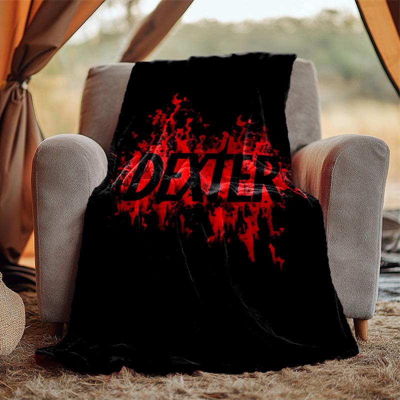 Dexter Flannel Blanket Soft Warm All-Season Throw, Design for Camping, Car Travel, Hiking Sofa, Bed, Office Perfect Gift for Parties