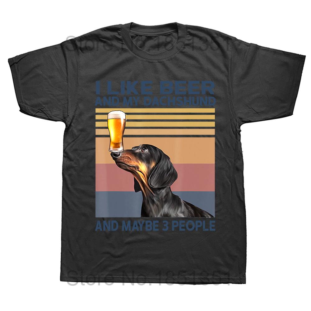 Unissex Bonito Dachshund Engraçado Design Wiener Dog Lovers Pet Puppy Camisetas Gráfico Streetwear Manga Curta Presentes de Aniversário Verão T-shirt