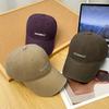 Big Head Circumference Embroidered Letters Baseball Cap Men's and Women's Trendy Brand Versatile Face Small Soft Top Washed Cap