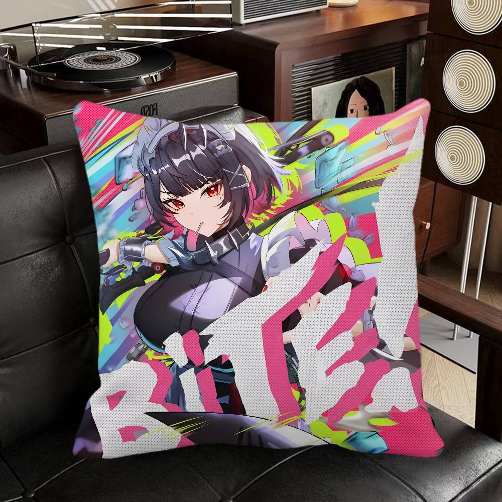Ellen Joe Zenless Zone Zero Game Pillow Case Square Pillow Bedroom Sofa Leisure Comfort Cushion Car Home Decoration