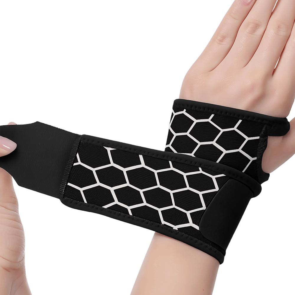 Comfortable Wrist Brace Lightweight Wrist Protection Compression Wrist Support Right/Left Hand чёрный
