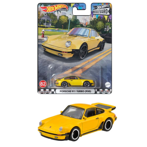

Hot Wheels Alloy Steel Boulevard - Porsche 911 Turbo (930) [Ages 3 and Up] HKF34