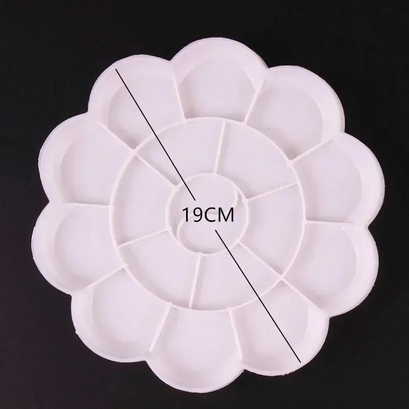 4 Size Plastic Palette Art Alternatives Paint Tray Artist Watercolor School Supplies for Acrylic Oil Propylene Gouache Craft DIY