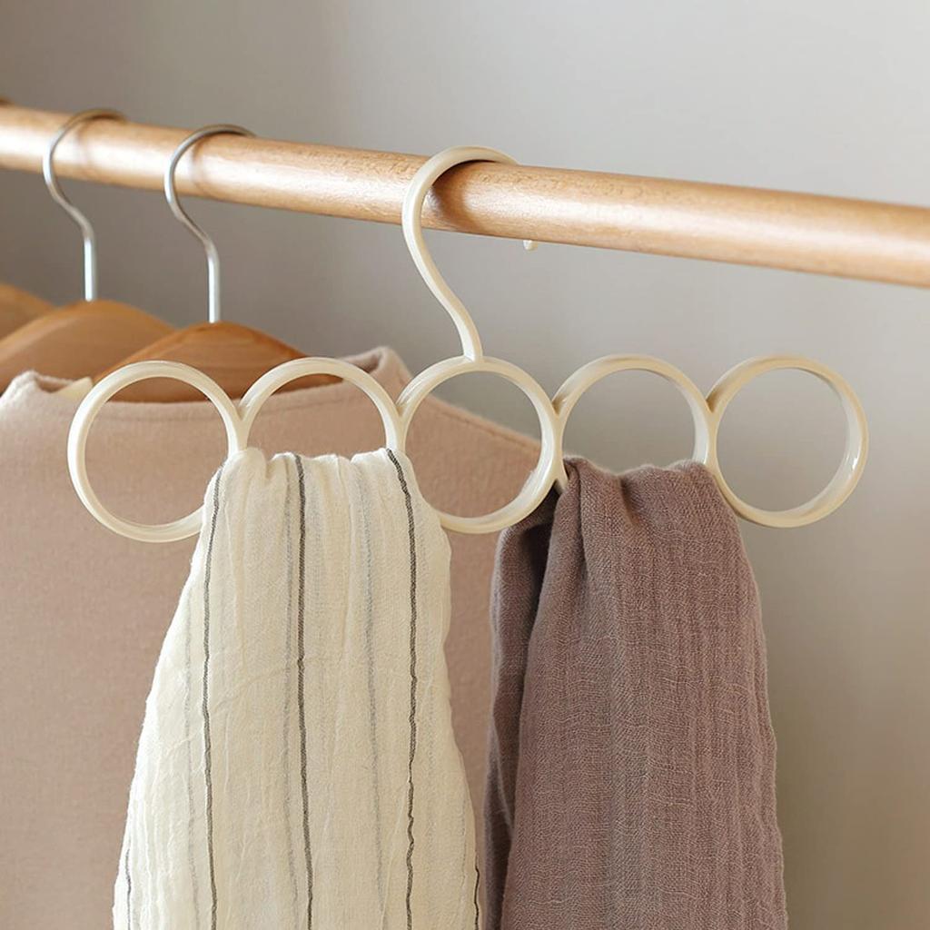 Vivi Bakie Scarf Set of Hanger with Tie Stole Closet Belt Small Item Round Hanger, 2, Multi-purpose Ring, Hanger, Hanger, Storage, Hanger, Hanger,