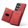 Phone Case Magnetic Detachable Wallet Card Holder Stand Cover Fit for Samsung S26 Series Red S26 Ultra
