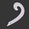4pcs Lightweight French Curve Ruler Comma Shaped Curve Ruler Set Sewing Trimming Ruler  For Tailors