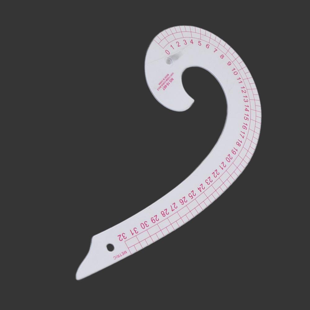 4pcs Lightweight French Curve Ruler Comma Shaped Curve Ruler Set Sewing Trimming Ruler For Tailors