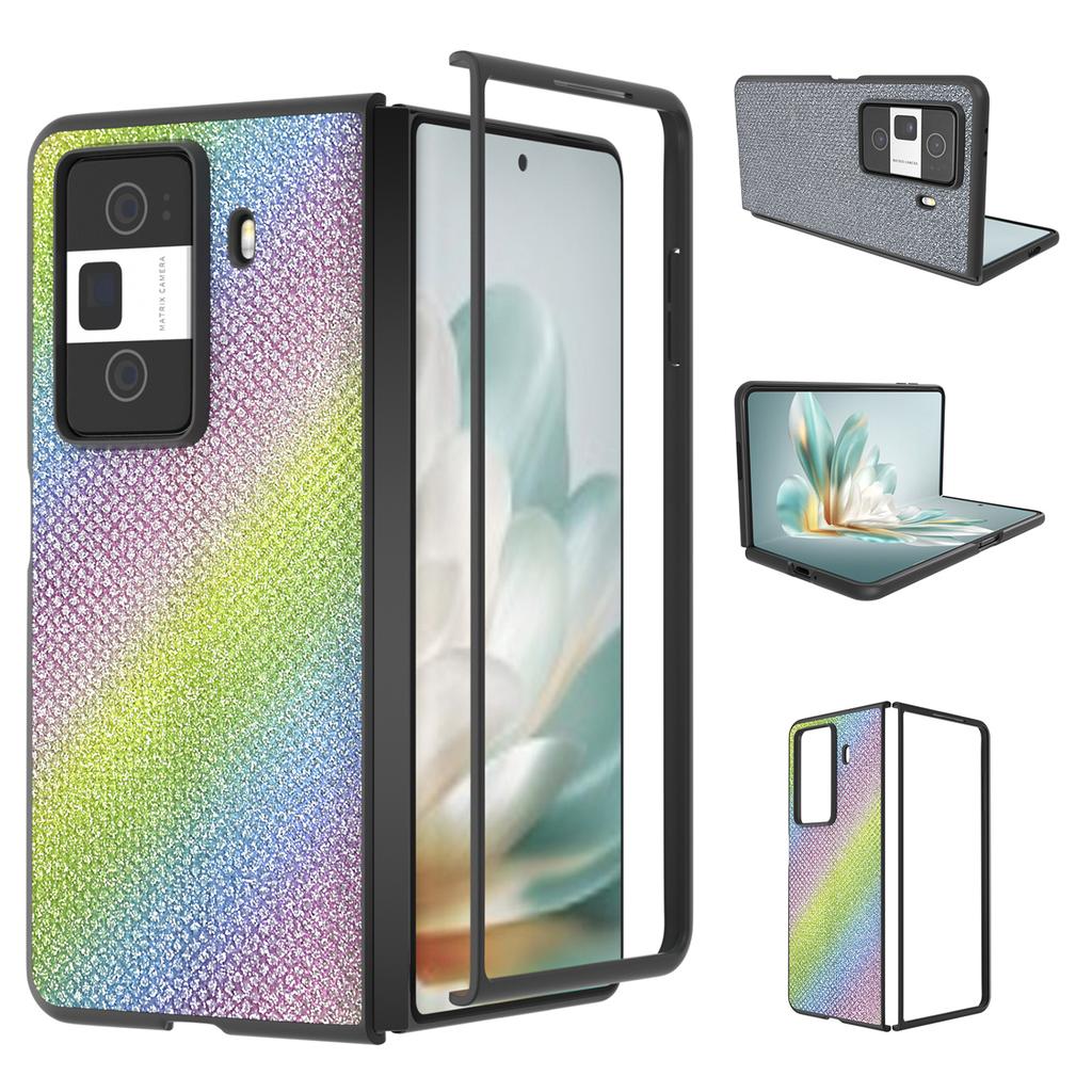 For Honor Magic Vs3 5G Case Rhinestone Texture Leather+PC Phone Cover