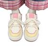 Dopamin-Plateau weiße Schuhe Damen 2025 neue vielseitige Macaron Casual vielseitige Schuhe Nische leichtgewichtige Board-Schuhe