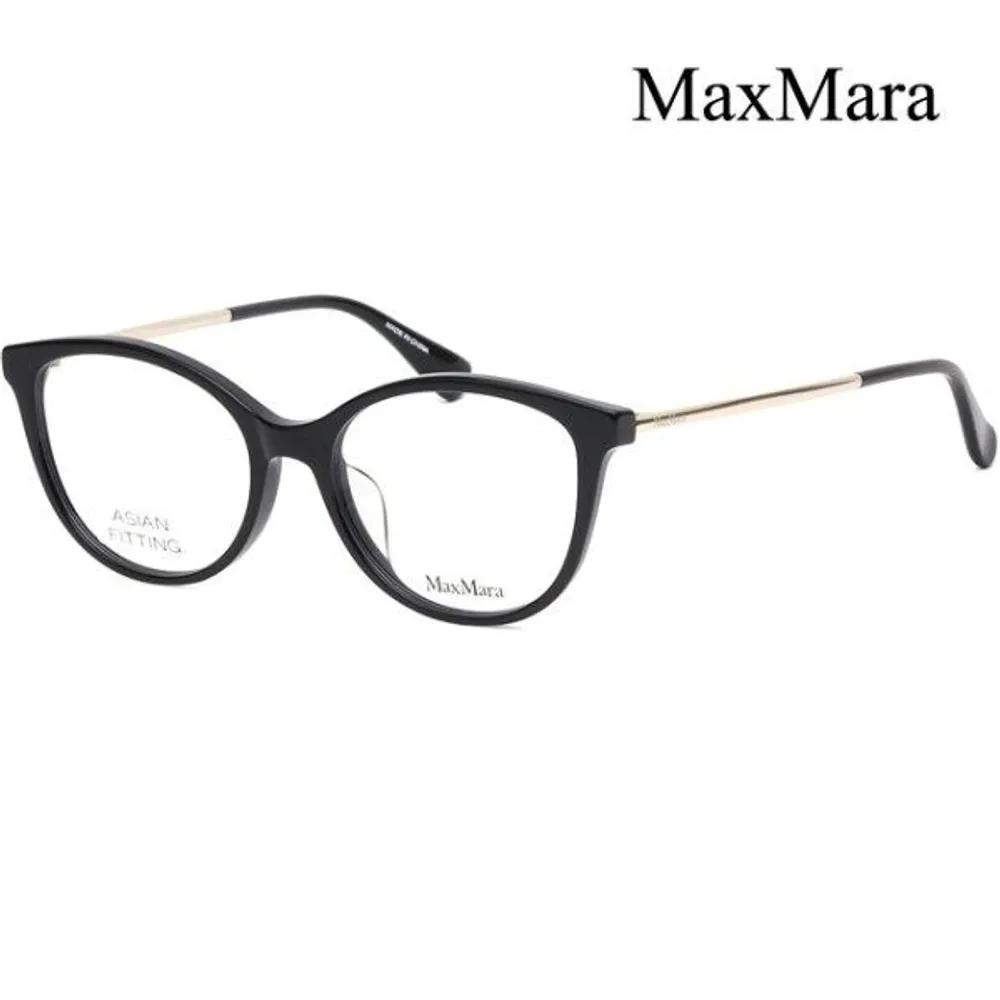 MaxMara Eyeglass Frame MM5027F 001 Round Horn-rimmed