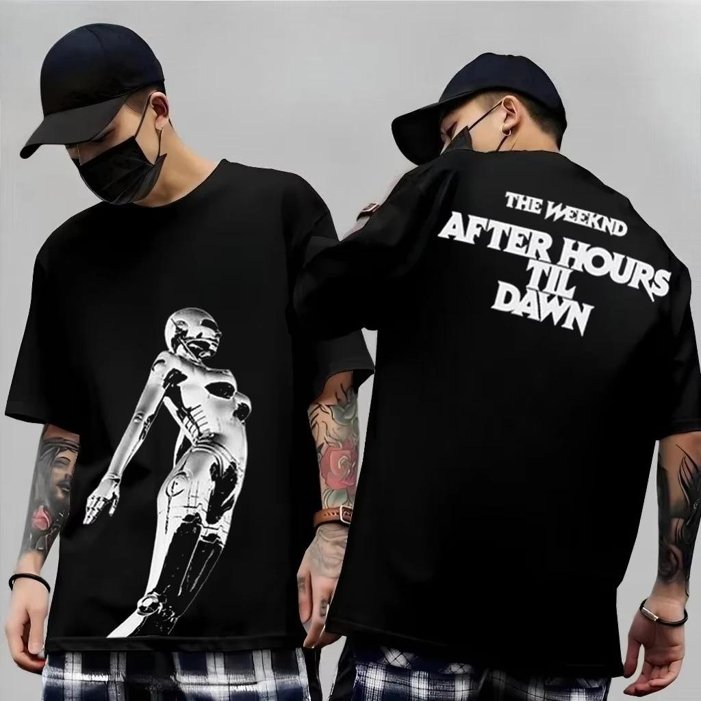 Neues The Weeknd 2026 After Hours Til Dawn Welttournee Baumwolle Kurzarm T-Shirt Geschenk für Fans Unisex RB Stil T-Shirts Tops