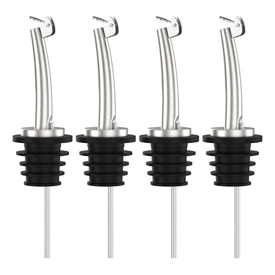 

4 шт. Дозаторы для вина Многоцелевые Многоразовые Герметичные Пищевой класс Легко чистятся Устройство для наливания ликера с крышкой Носик для масла 4pcs