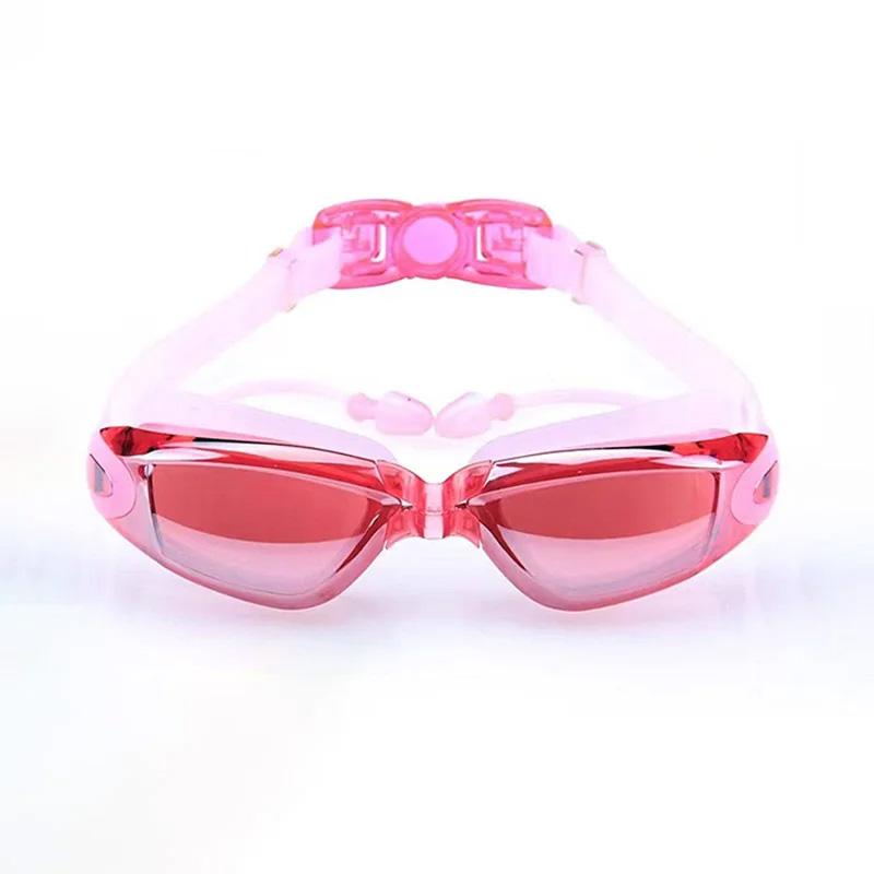 Swimming Goggles Adult Pool Glasses Anti Fog Men Women UV Protection Optical Waterproof Swim Eyewear with Earplugs