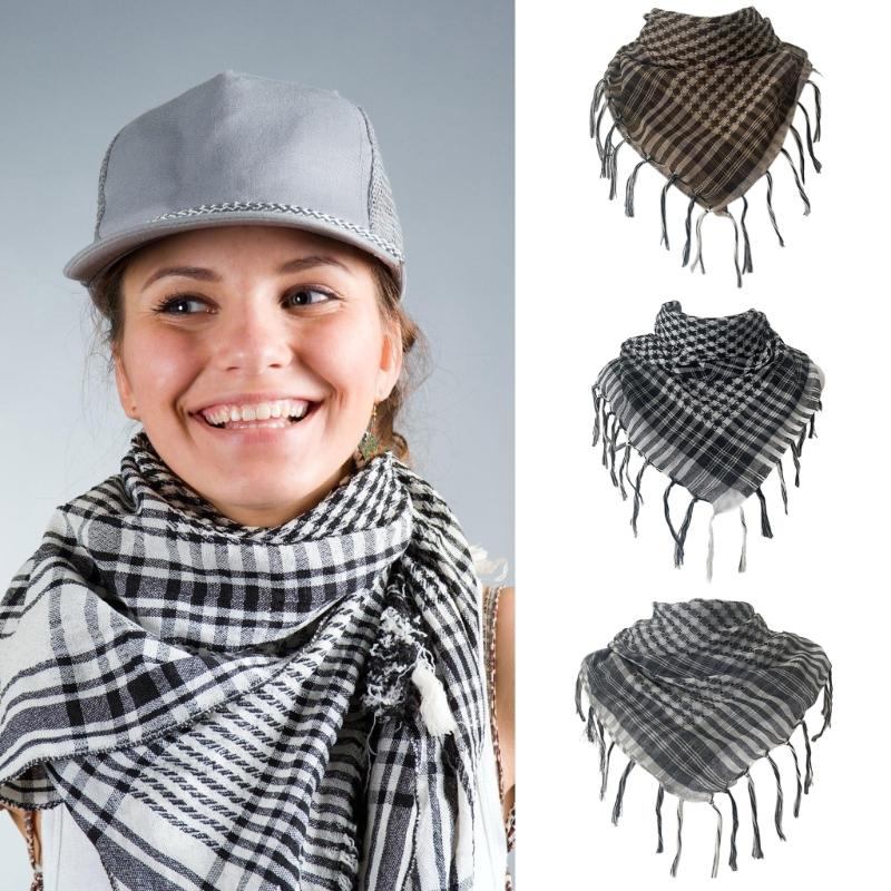 Arab Woman Kerchief Middle East Scarf Outdoor Breathable Turbans Multi Purpose Headscarf Driving Dustproof Kerchief