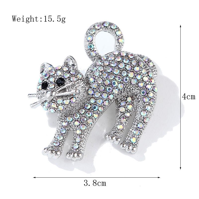 1Pcs Versatile Kitty Animal Pins Badge Jewelry Decoration For Women Men Unisex Cartoon Cute Cat Lover Brooch