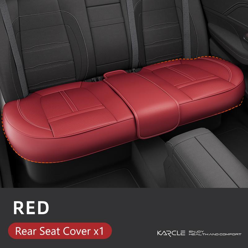PU Leather Car Seat Covers Full Set Breathable Hole Front Seat Cushion Adjustable Back Seat Protector Waterproof Car Accessory