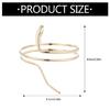 Shimmering Coils Arm Chain for Women Girls Arm Cuffs Elegant Armlet