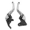 Pair of Motorcycle Brake Clutch Levers CNC Aluminum Alloy Adjustable Angle Ergonomic Brake