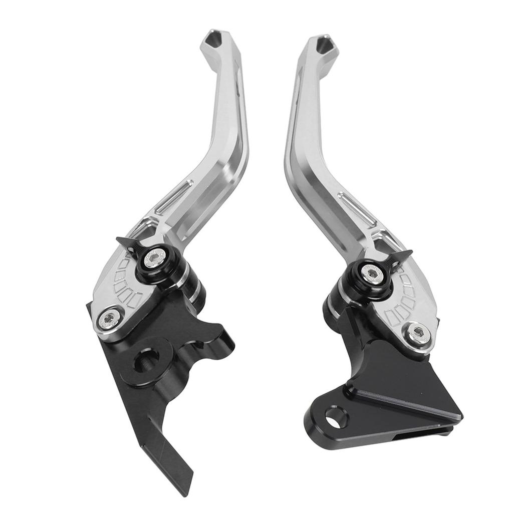 Pair of Motorcycle Brake Clutch Levers CNC Aluminum Alloy Adjustable Angle Ergonomic Brake