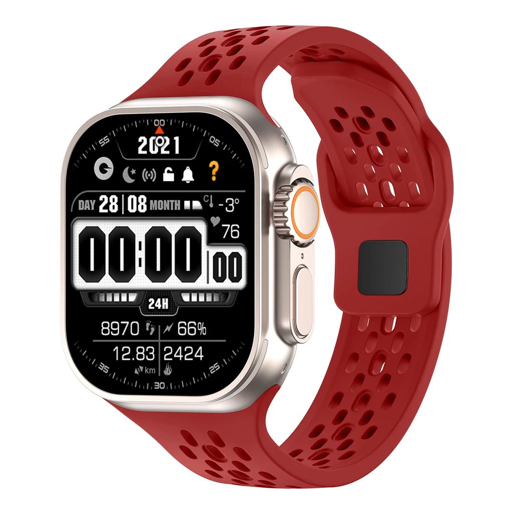 Silicone strap for Apple watch band 44mm 45m 41mm 42mm 40mm 44 45 mm ultra 49mm correa bracelet iwatch series10 9 7 8 6 5 se 4 3