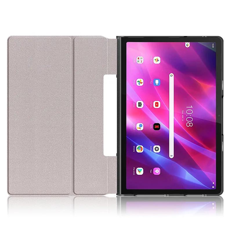 PU Leather Flip Stand Cover for Lenovo Tab 11 YT-J706X 11 Inch Cover Stand Luxury Protective Cover Foldable Case