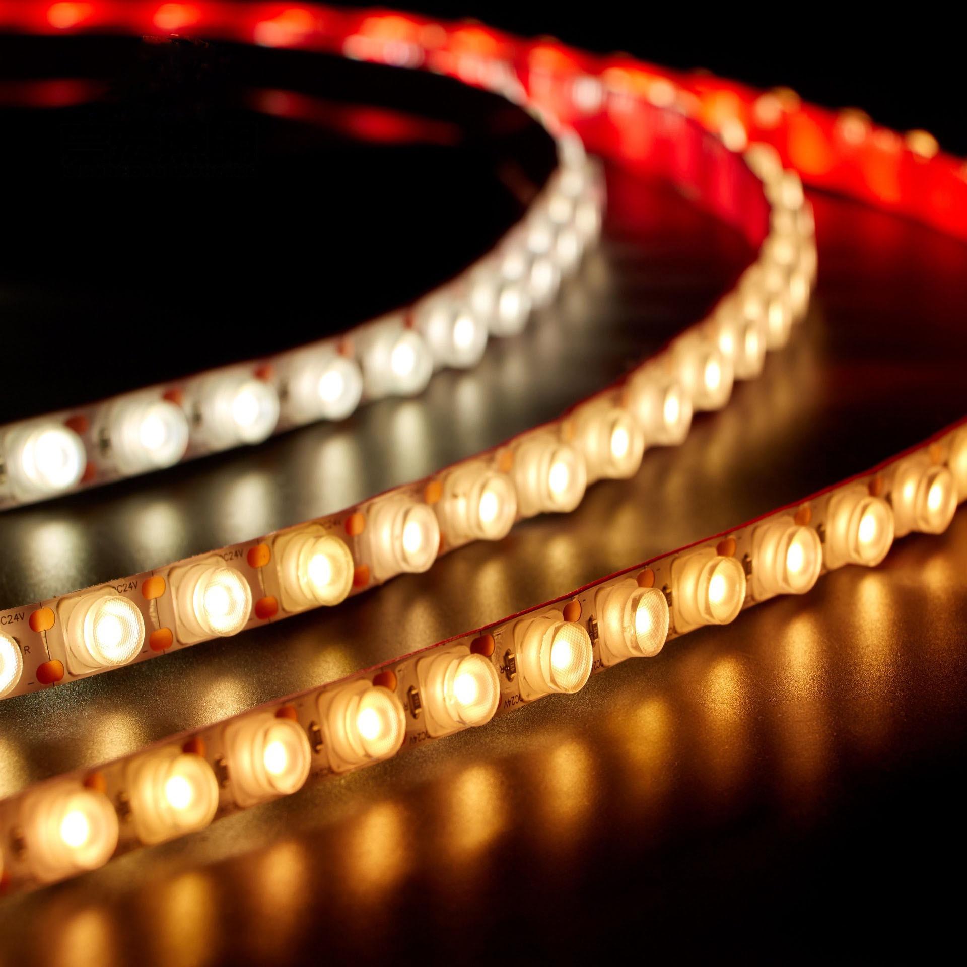 

24V Low Voltage Monochrome LED Wall Washer Light Strip for Interior Decoration and Scenic Area Lighting 1800K Golden Yellow Light