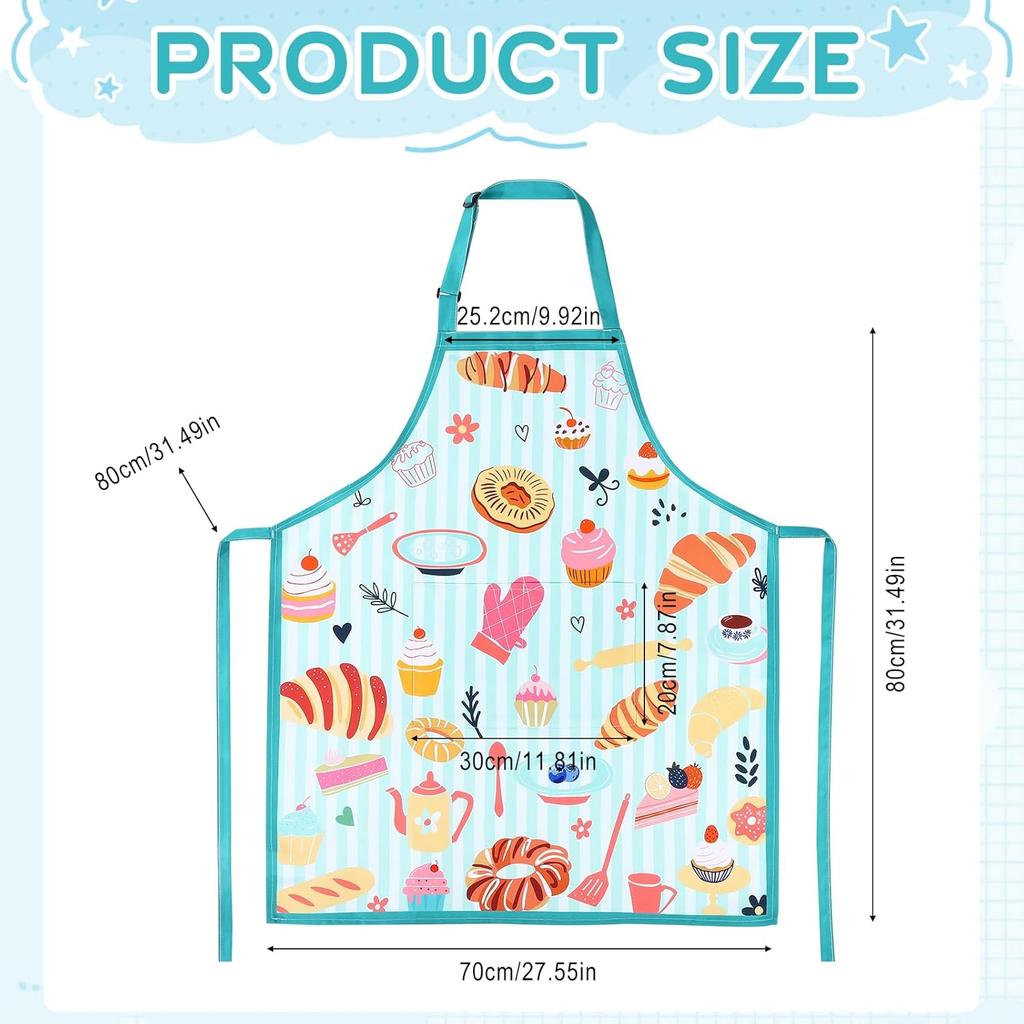 Funny Baking Apron for Women, Kitchen Cooking Aprons for Women with 2 Pockets, Baking Gifts for Womens