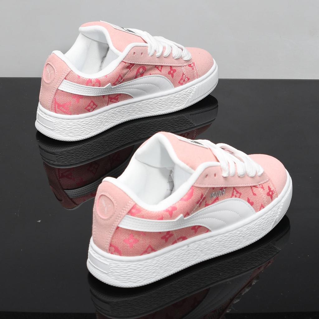 Black Dexun Spring and Autumn New Bread Shoes Couple Sports Non-slip Board Shoes Lightweight Student Y