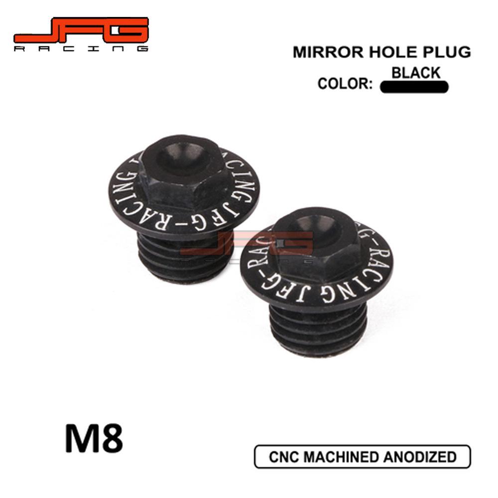 

Retro CNC Aluminum Motorcycle Rearview Mirror Screws, Black M8 40mm*20mm*20mm