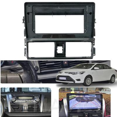 2Din 10.1'' Stereo Radio Frame Trim Facia Panel For Toyota VIOS Yaris 2013-2017