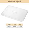 60x40cm Transparent Acrylic Flat Lid