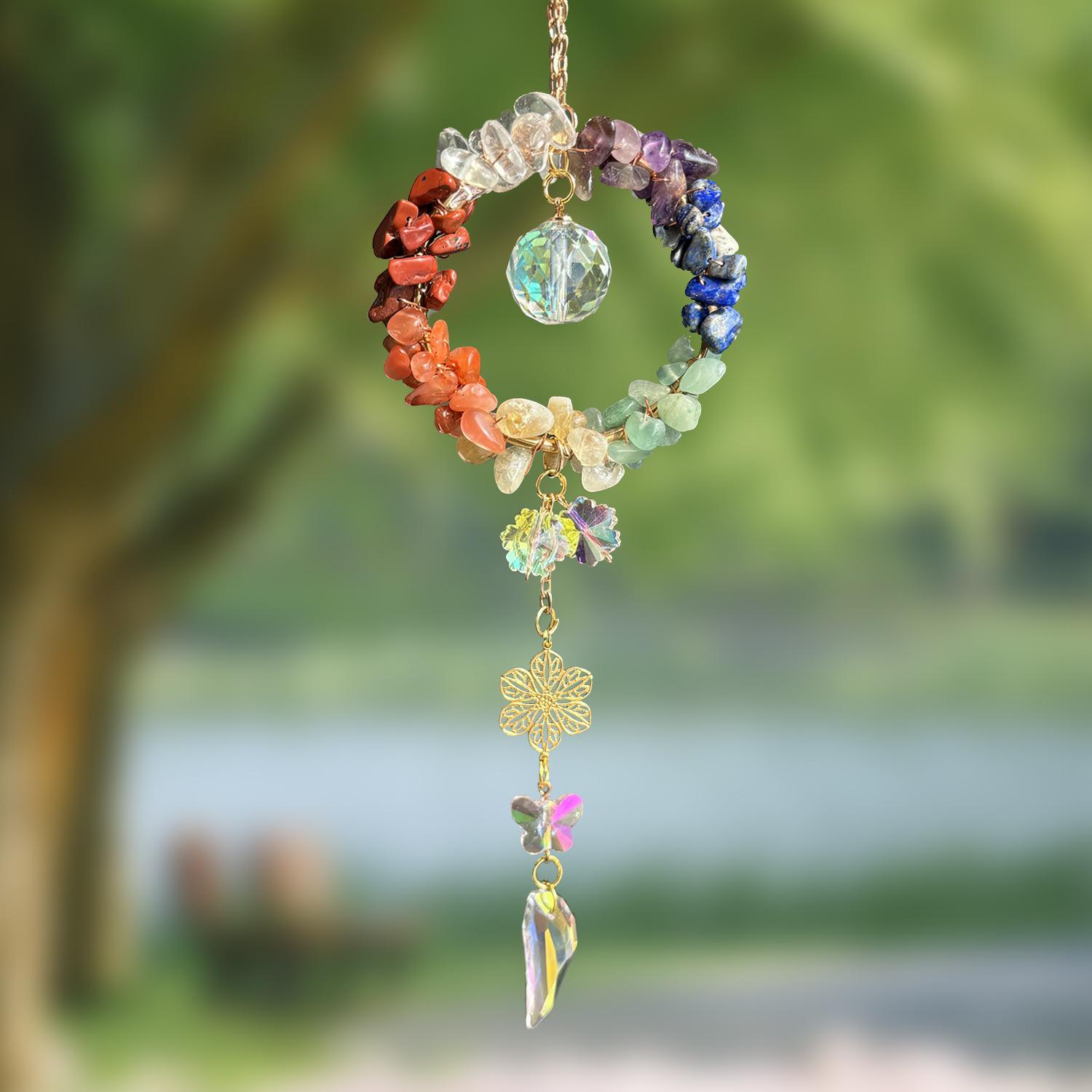 

Home Decoration high class feeling Car pendant car rearview mirror crystal pendant natural original stone pendant