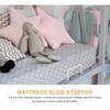 4 Pezzi Fermo Scivolamento Materasso Barra di Fissaggio in Metallo Deflettore Antiscivolo Supporto Materasso Antiscivolo Fissaggio Telaio Letto Accessorio Biancheria da Letto