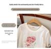 Women's Plus Size Slimming Mid-Length Loose Short Sleeve T-Shirt (200/300/350 Jin)