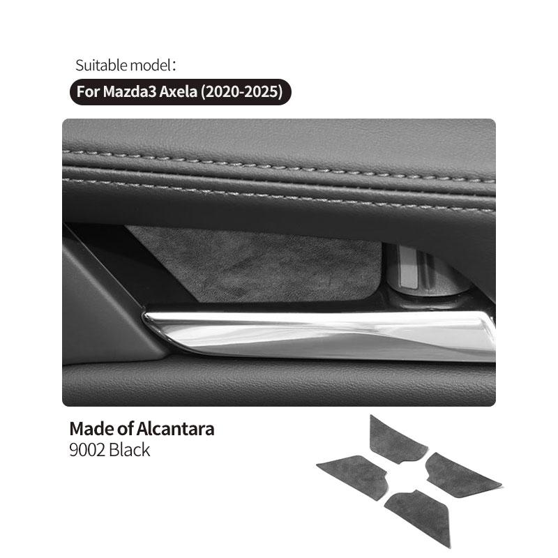

For Mazda 3 Axela (2020-2025) Door Wrist Door Handle Trim Protective Sticker Car Interior Tuning Accessories Made of Alcantara