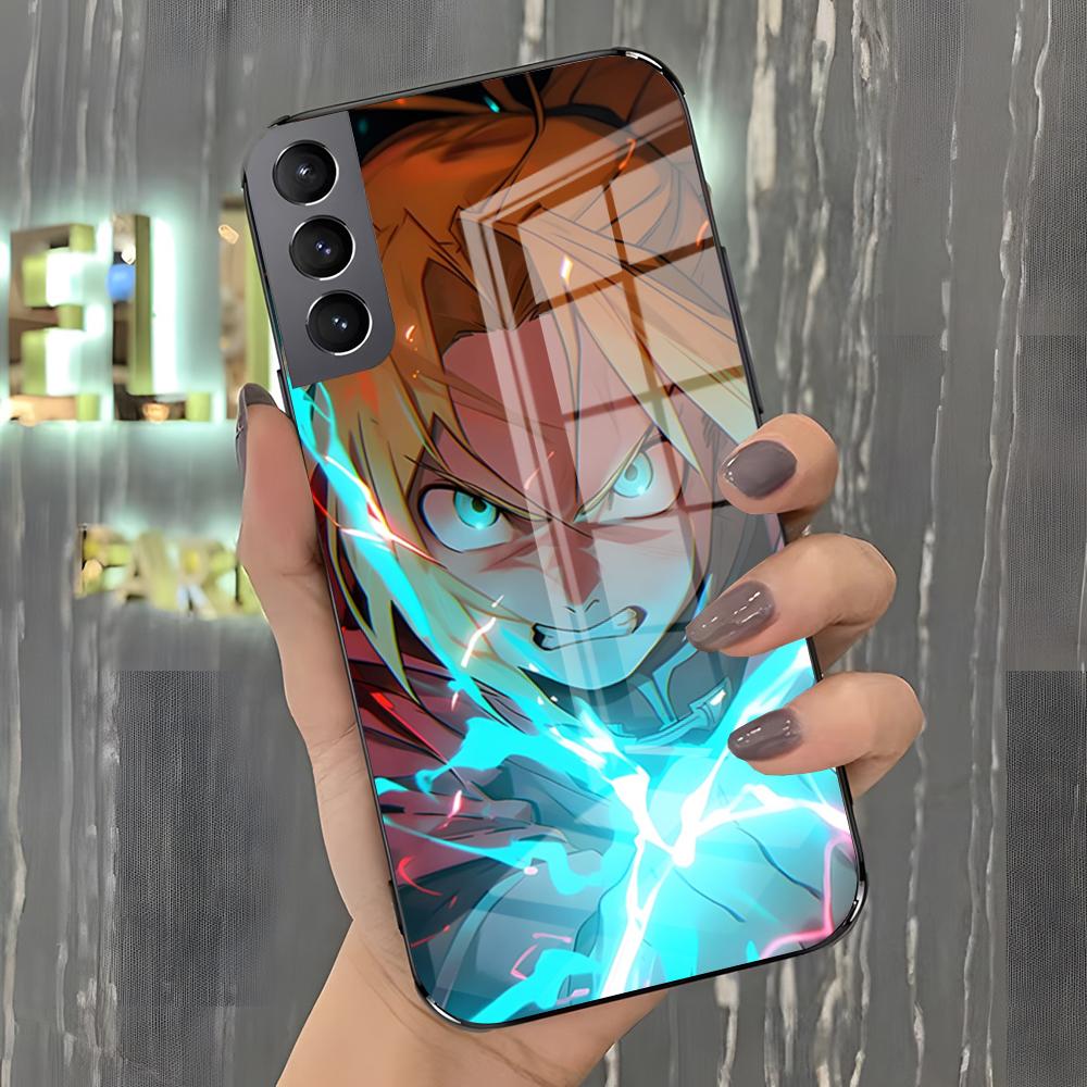 F-Fullmetal Alchemist Phone Case For Samsung A25 A13 A33 5G A54 A36 A35 A56 A52 A14 Shockproof Glass Cover