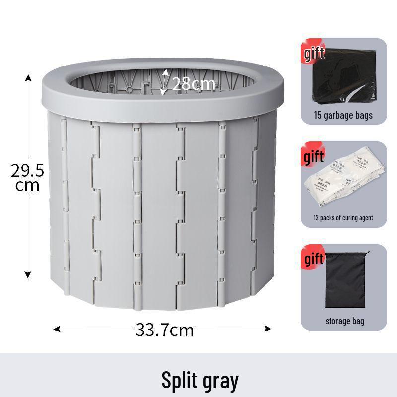

Взрослый Портативный Аварийный Складной Автомобильный Туалет с Дезодорирующим Отвердителем для Туров с Самостоятельным Вождением