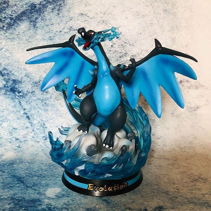 28CM Pokemon EDG Charizard Bulbasaur  Mewtwo  figures PVC CuteLeaf partner Idiot  Cute  Surfing Charming  Collection Mode Gifts