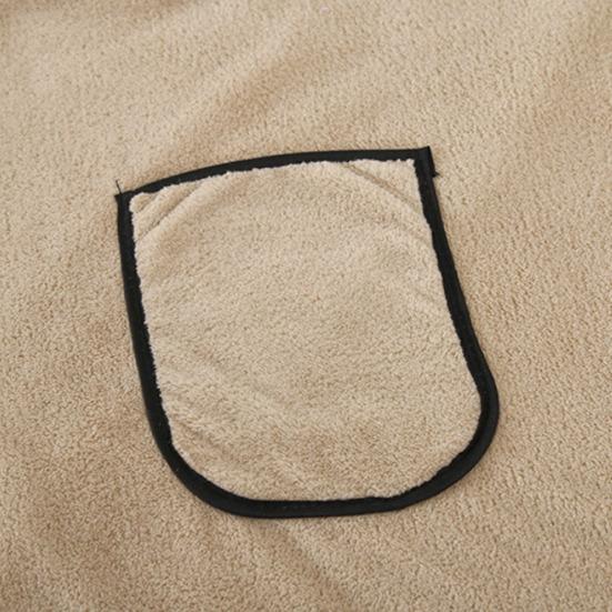 Pánská koupelová sukně ručník s kapsou korálový fleece rychlá savost nastavitelný pas