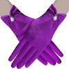 Satins Gloves Evening Gown Gloves with Pearls Decors Wedding Bride Gloves for Formal Occasion Stage Props Hand Gloves